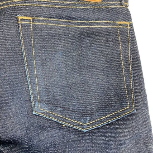 United stock Dry Goods Mens Hard Taper Indigo Selvedge Denim Jeans US 30 - Picture 4 of 15